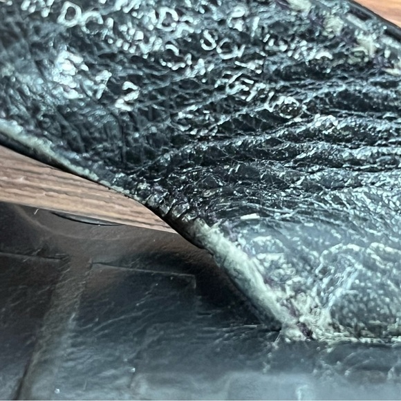 Tory Burch Thora Black Leather Flip Flops Sandals Women’s Size 6 Shoes - Picture 6 of 6